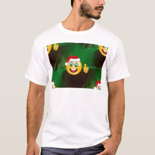T-shirts santa claus emojis