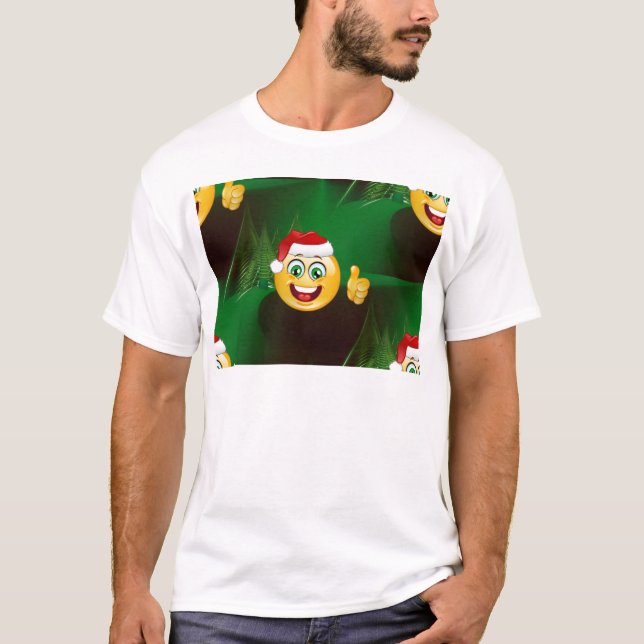 T-shirts santa claus emojis (Frente)