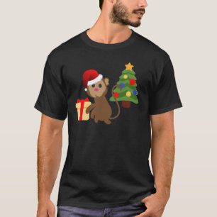 T-shirts santa claus monkey emoji