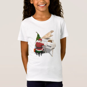 T-shirts Santa Claus Pianist
