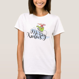 T-shirts SANTA CLAUS sobre um trenó - Feliz Natal