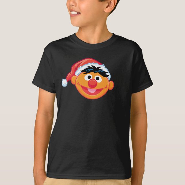 T-shirts Santa Hat Ernie (Frente)