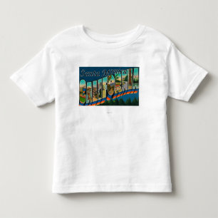 T-shirts Santa Monica, Califórnia - grandes cenas da letra