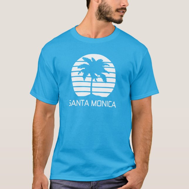 T-shirts Santa Monica retro (Frente)