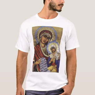T-shirts Santo Anne com o Theotokos