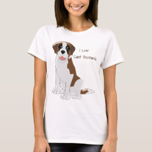 T-shirts Santo Bernard Dog Design Personalizado