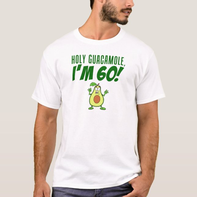 T-shirts Santo Guacamole, tenho 60 desenhos animados (Frente)