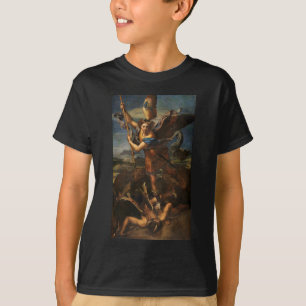 T-shirts São Miguel Derrotando Satanás