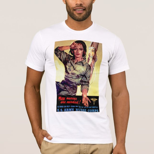 T-shirts São Necessários Mais Enfermeiros ~ Enfermeiros (Frente)