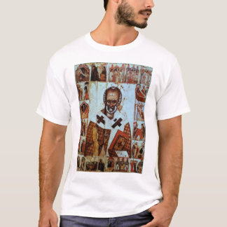 T-shirts São Nicolau com cenas de sua vida