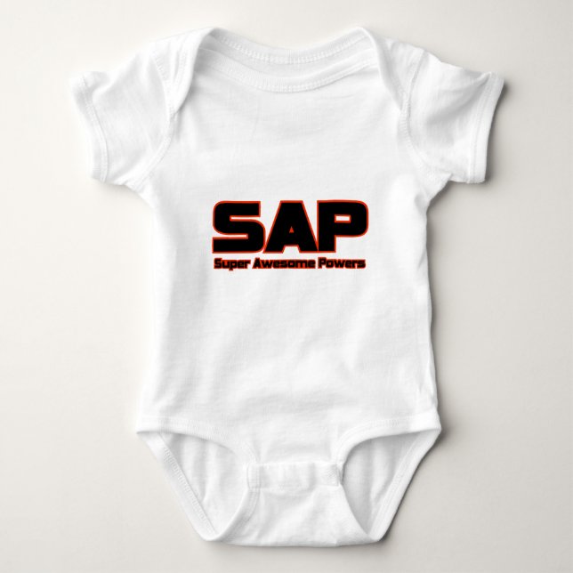 T-shirts SAP - poderes impressionantes super (Frente)