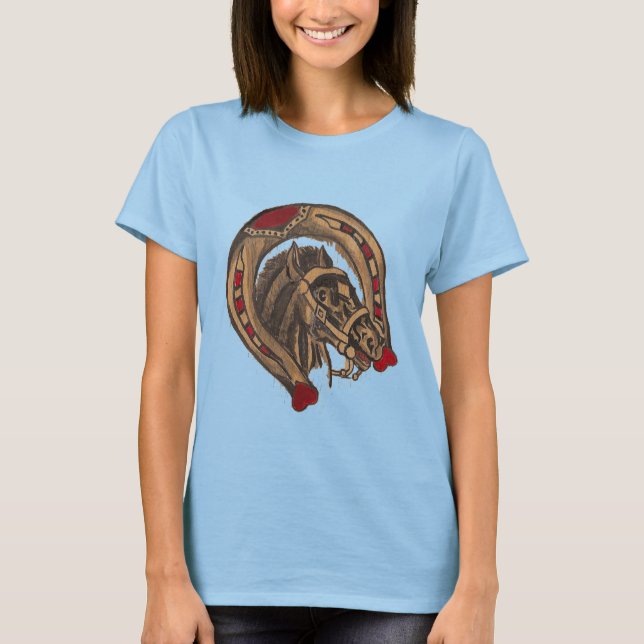 T-shirts sapato de cavalo (Frente)