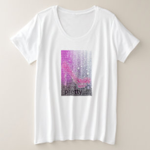 T-shirts Sapatos Muito Incríveis Rosa Roxo Gráfico