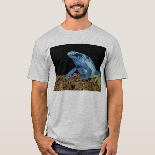 T-shirts Sapo azul do dardo (azureus) de Dendrobates .jpg (Frente)