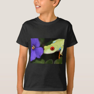 T-shirts sapo de árvore eyed vermelho