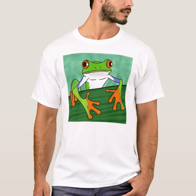 T-shirts Sapo de árvore revisado e corrigido (Frente)