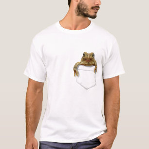 T-shirts Sapo de sorriso em seu bolso
