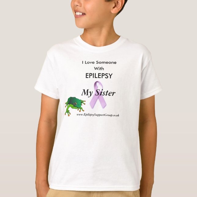 T-shirts sapo, fita lilás, Eu Amo Alguém, Com (Frente)