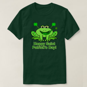 T-shirts Sapo irlandês bonito do dia de Patrick de santo