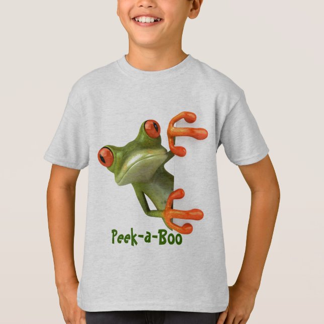 T-shirts Sapo Peek-a-Boo (Frente)