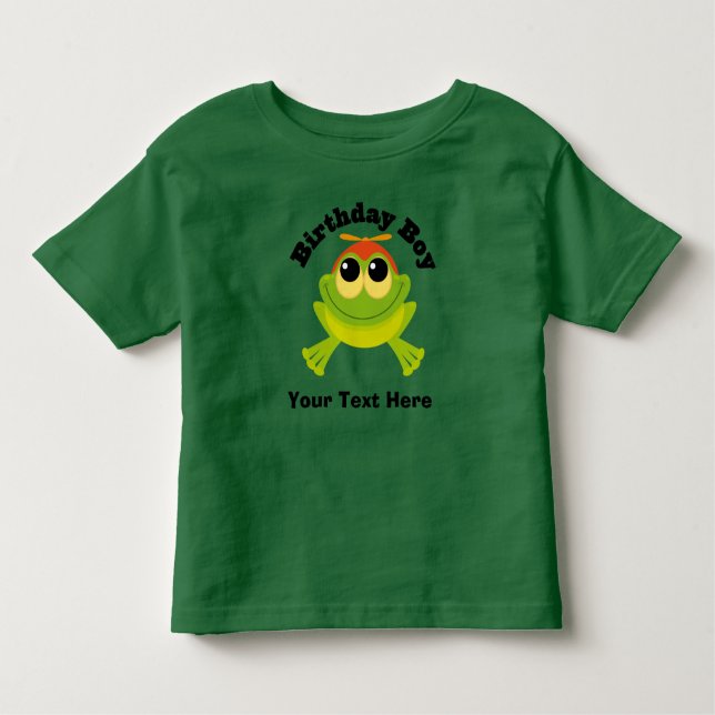 T-shirts Sapo Personalizado Birthday Boy (Frente)