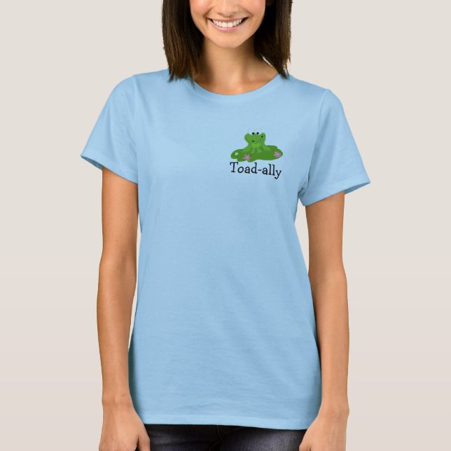 T-shirts Sapo Verde legal com Dizendo (Frente)