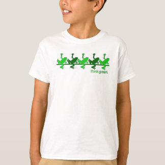 T-shirts Sapos do pense verde