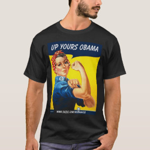 T-shirts Sarah o rebitador, acima de seu Obama, -