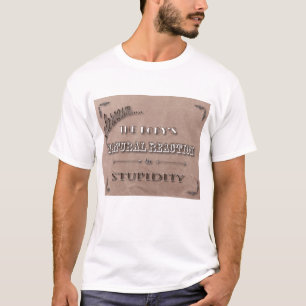 T-shirts Sarcasmo - a reação natural do corpo à estupide