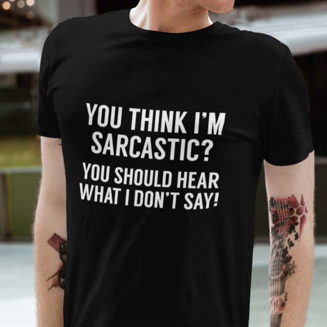 T-shirts Sarcástico (Criador carregado)