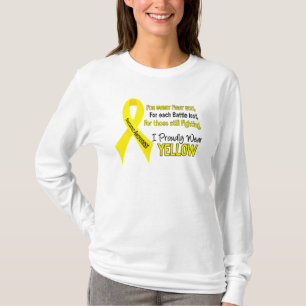 T-shirts Sarcoma eu visto orgulhosa o amarelo 1