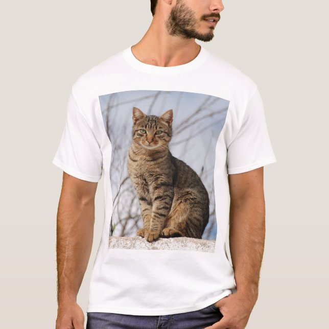 T-shirts Sarda Tabby Cat (Frente)