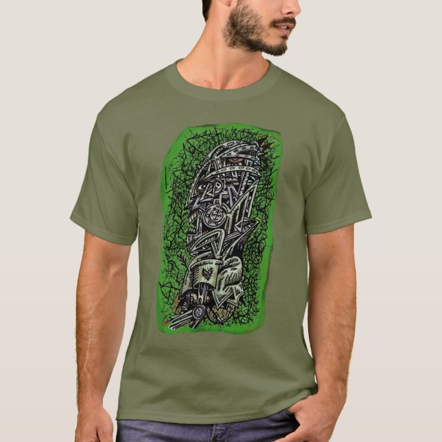 T-shirts Sargento Zombie, por Brian Benson (Frente)