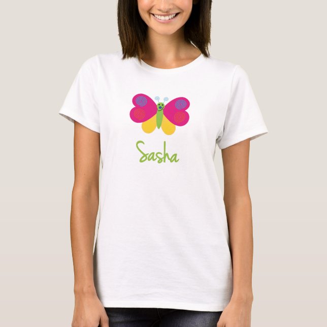 T-shirts Sasha a borboleta (Frente)