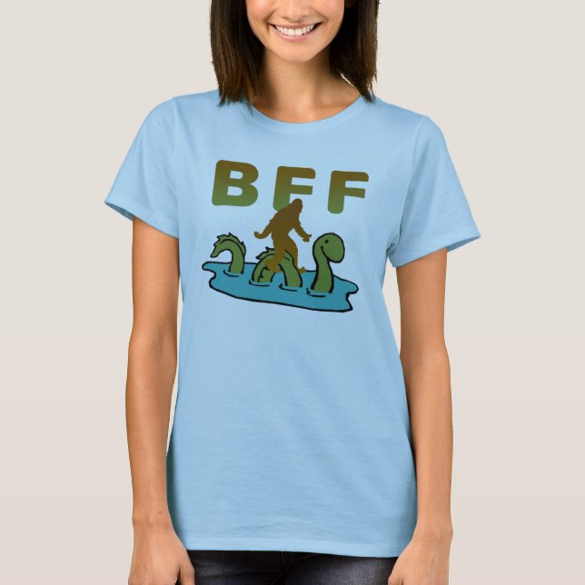 T-shirts Sasquatch e Nessie são BFF (Frente)