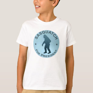 T-shirts Sasquatch Para Presidente