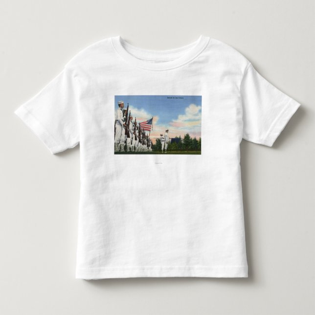 T-shirts Saudação à formação das cores - marinho dos E.U. (Frente)