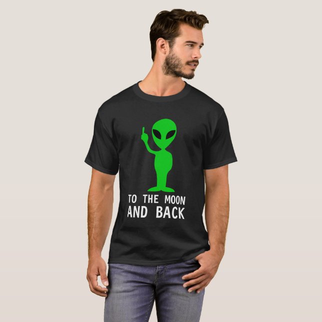 T-shirts Saudação da Alienígena verde personalizável (Frente Completa)