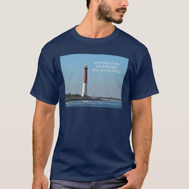 T-shirts Saudações De Nova Jersey - Barnegat Light (Frente)