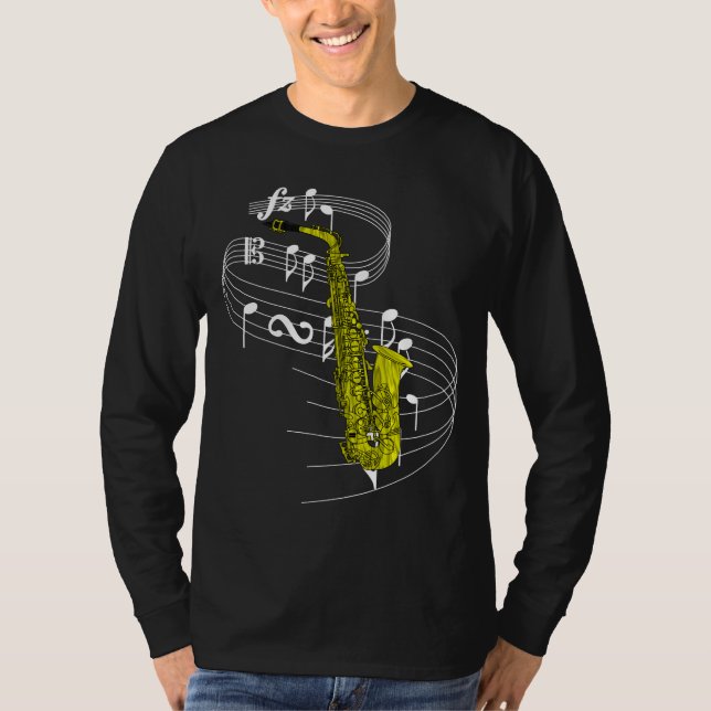 T-shirts Saxofone (Frente)