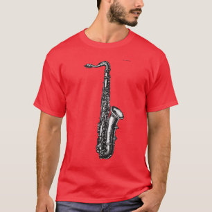 T-shirts Saxofone do conteúdo