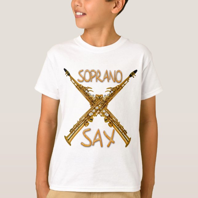 T-shirts Saxofone do soprano (Frente)