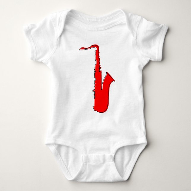 T-shirts saxofone ímpar (Frente)