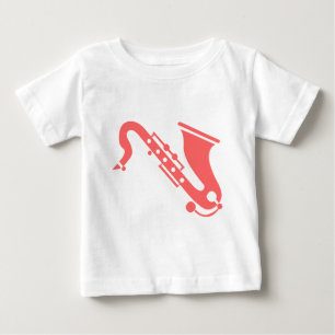 T-shirts Saxofone - Rosa Tropical