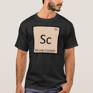 T-shirts Sc - Coquetel de Camarão Tabela Periódica Química