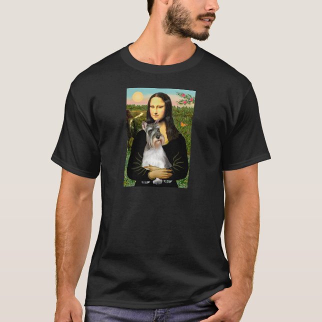 T-shirts Schnauzer 11N - Mona Lisa (Frente)