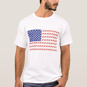 T-shirts Schnauzer American Flag