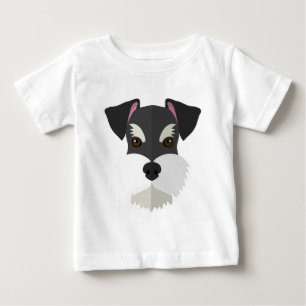 T-shirts Schnauzer bonito dos desenhos animados!