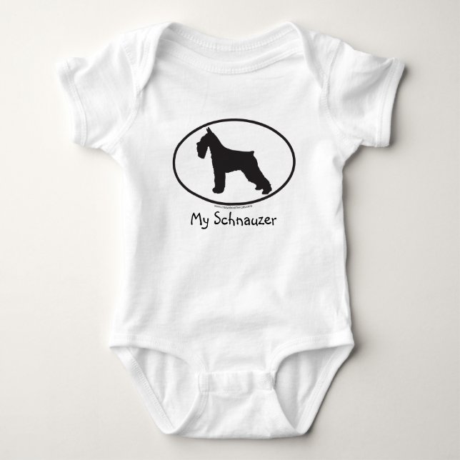 T-shirts Schnauzer/Cão (Frente)