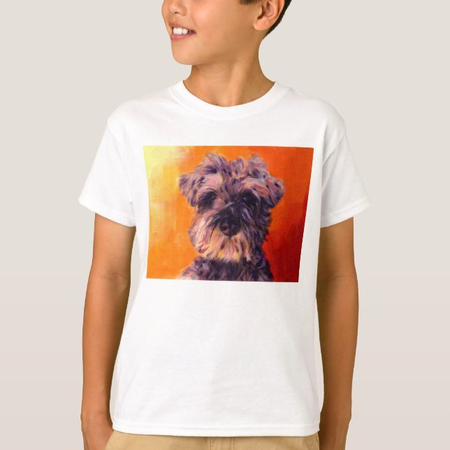 T-shirts Schnauzer diminuto (Frente)